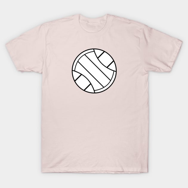 Pink Volleyball T-Shirt by College Mascot Designs